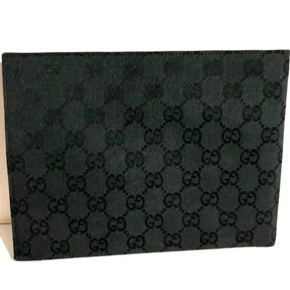 Gucci black canvas monogrammed photo picture frame - Picture 2 of 6